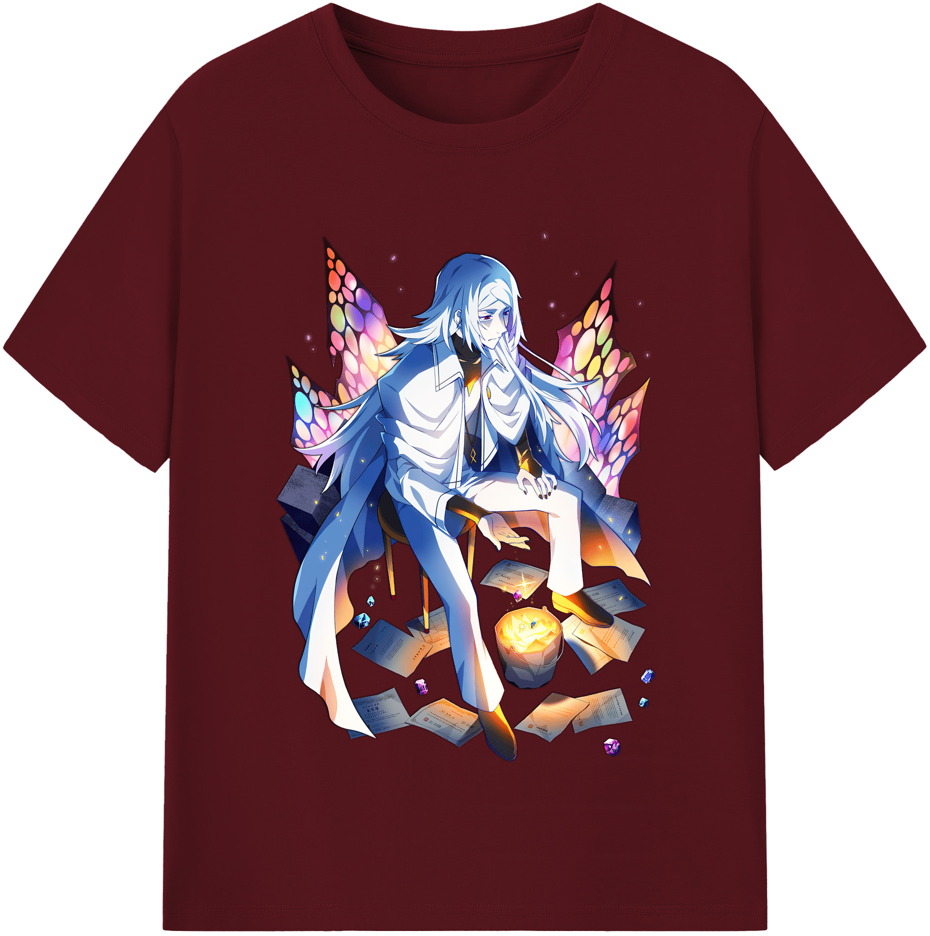 （画像用） 文豪ストレイドッグス Bungo Stray Dogs 綿100％半袖Tシャツ（フロントプリント）